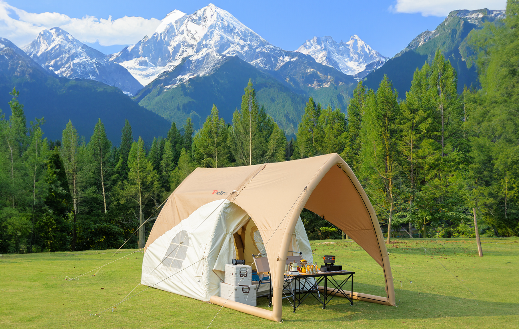 What are the advantages of inflatable tents compared to ordinary tents?