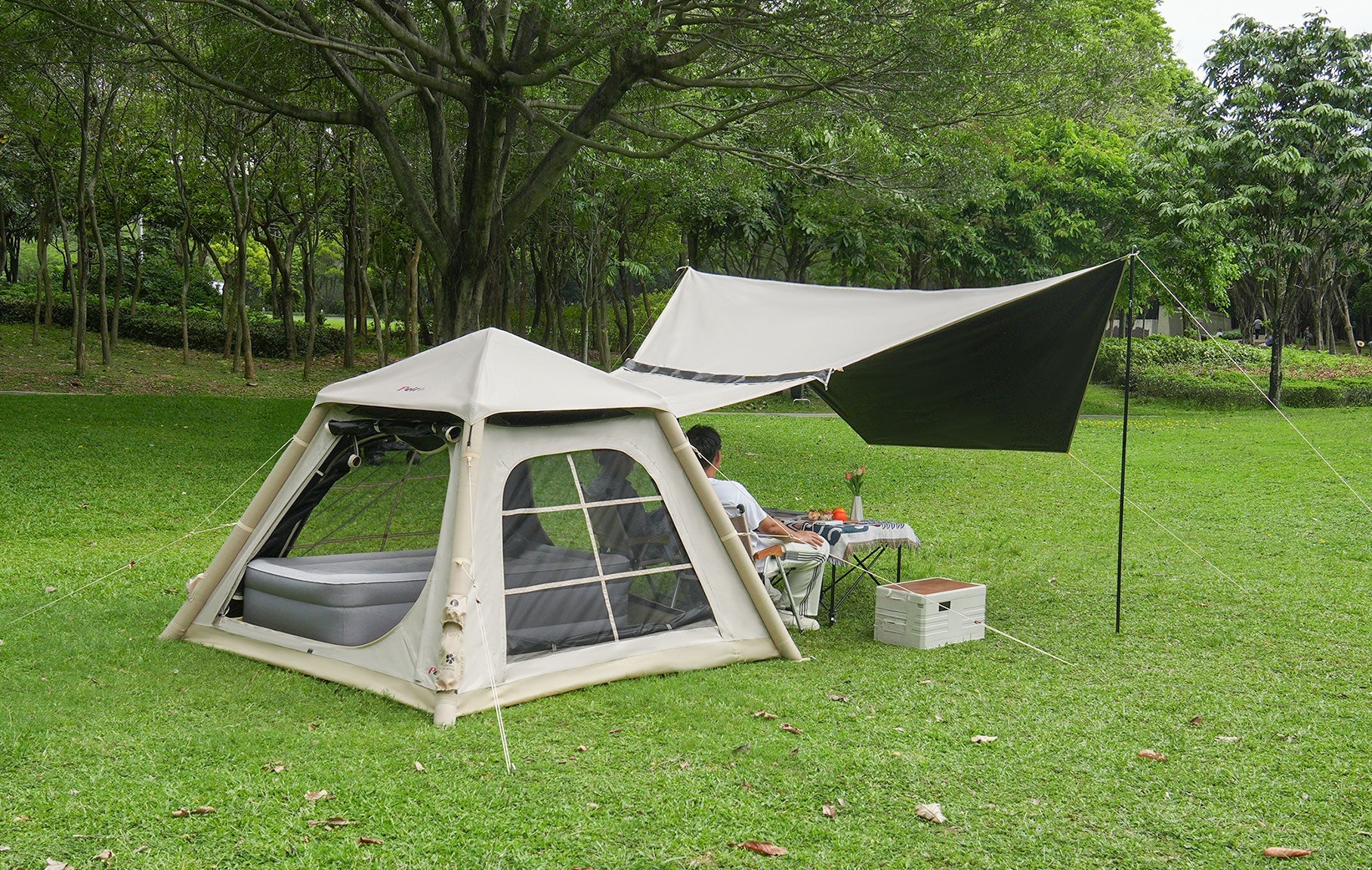 YUNYI NO.22 Tent: Nano-level waterproof grid fabric, innovative design, making outdoor life more comfortable