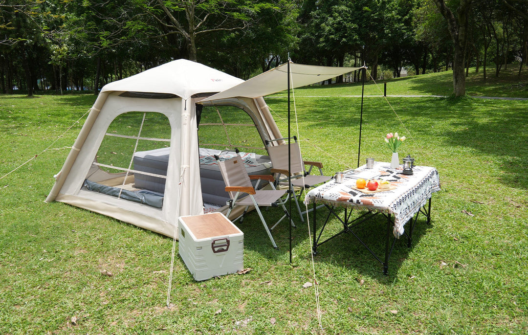 YUNYI 7: Lightweight and portable, waterproof and sunproof, spacious and easy to inflate, bringing you new fun of camping!