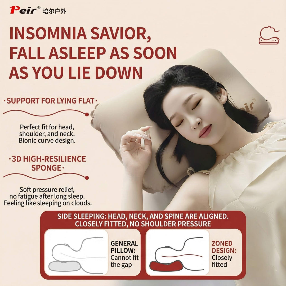 Peirhw Self-Inflating Camping Pillow