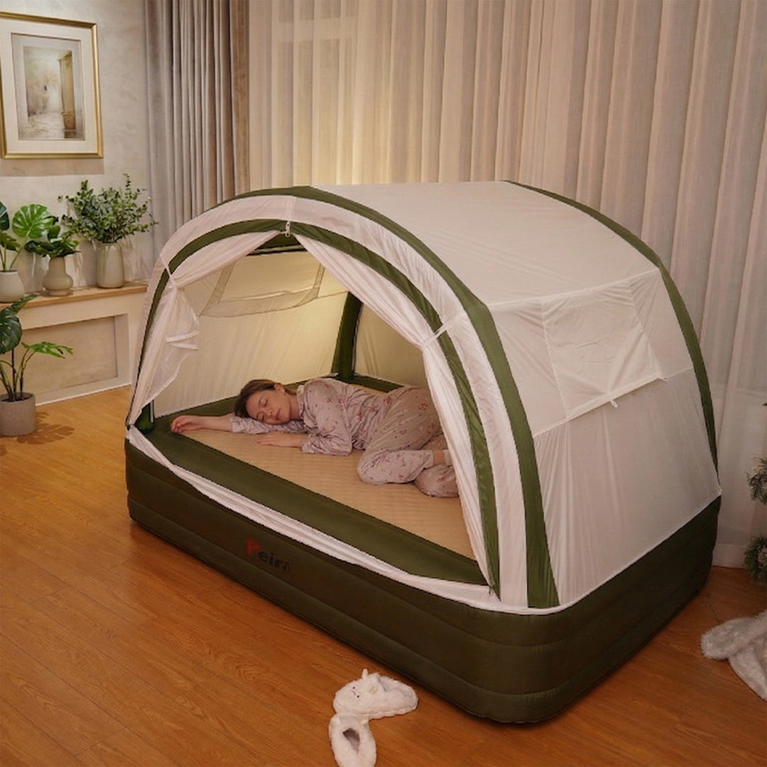 All-in-One Inflatable Air Mattress Tent with Built-in ElectricPump, In – Peirhw