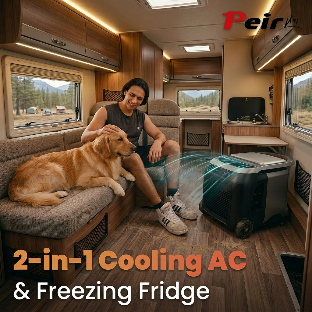 Peirhw 2-in-1 Portable Outdoor Air Conditioner & Freezer
