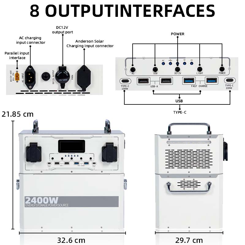 【Advance Sale】Peirhw Portable Power Station 2400W