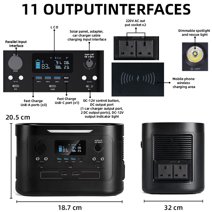 【Advance Sale】Peirhw Portable Power Station 600W