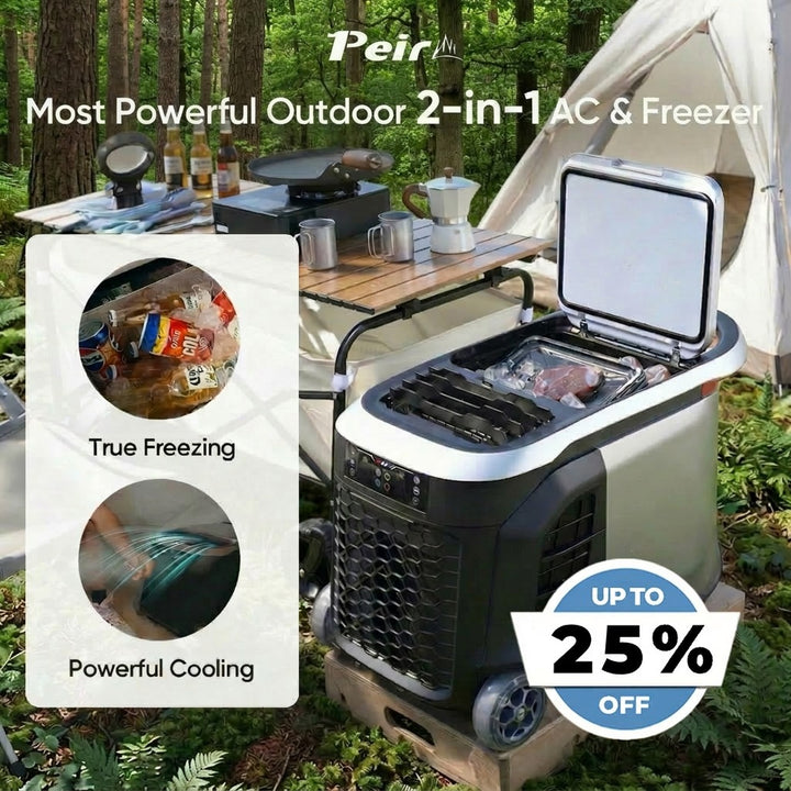 Peirhw 2-in-1 Portable Outdoor Air Conditioner & Freezer