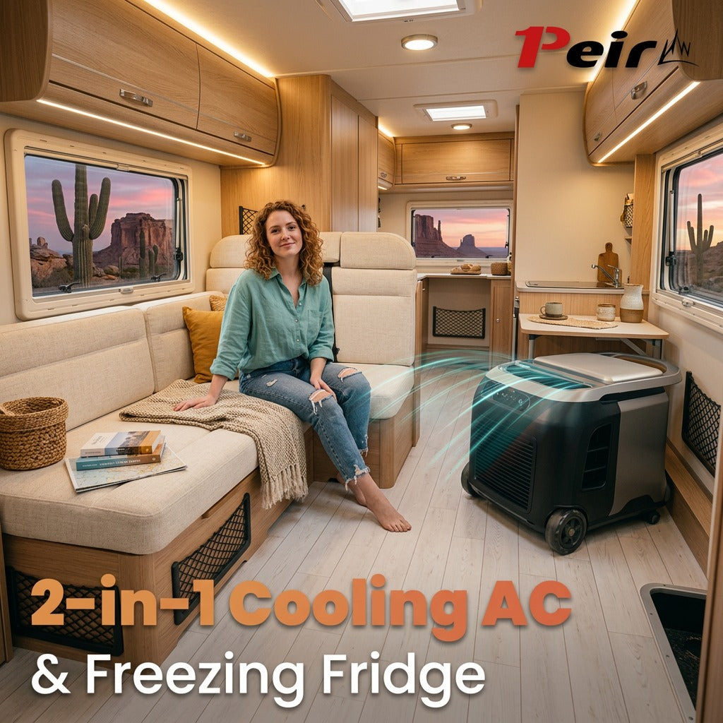 Peirhw 2-in-1 Portable Outdoor Air Conditioner & Freezer