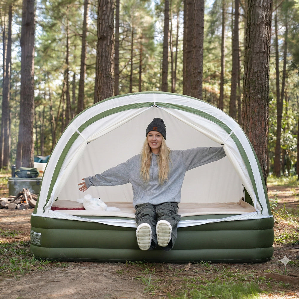 All-in-One Inflatable Air Mattress Tent with Built-in ElectricPump, In – Peirhw